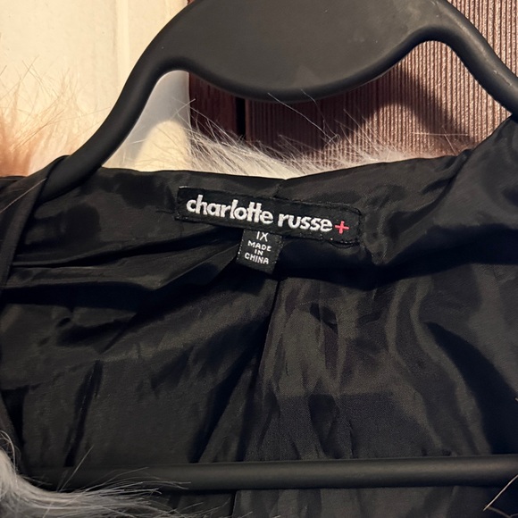 Charlotte Russe Black Faux Fur Jacket - Picture 2 of 2